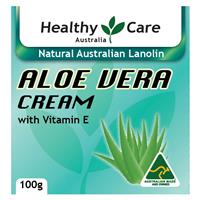 HealthyCare Ланолин+Алоэ+Вит.Е омолаживающий увлажняющий крем 100г, Австралия